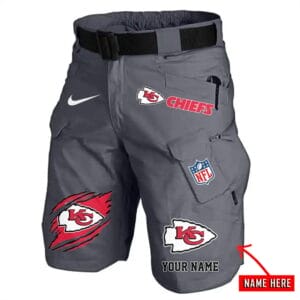 Kansas City Chiefs Limited Edition Front Pockets Men Shorts - Belt Not Included AMCFPMS000089