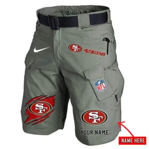 San Francisco 49ers Limited Edition Front Pockets Men Shorts - Belt Not Included AMCFPMS000087
