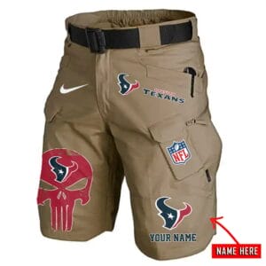 Houston Texans Limited Edition Front Pockets Men Shorts - Belt Not Included AMCFPMS000069