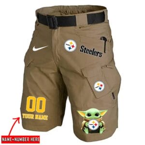 Pittsburgh Steelers Limited Edition Front Pockets Men Shorts - Belt Not Included AMCFPMS000149