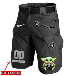 Las Vegas Raiders Limited Edition Front Pockets Men Shorts - Belt Not Included AMCFPMS000075