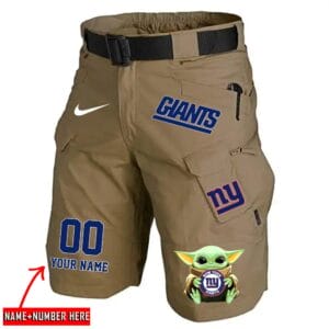 New York Giants Limited Edition Front Pockets Men Shorts - Belt Not Included AMCFPMS000074
