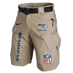 Seattle Seahawks Limited Edition Front Pockets Men Shorts - Belt Not Included AMCFPMS000027