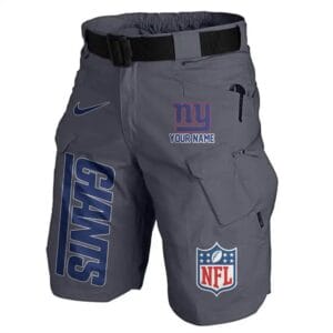 New York Giants Limited Edition Front Pockets Men Shorts - Belt Not Included AMCFPMS000024