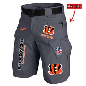 Cincinnati Bengals Limited Edition Front Pockets Men Shorts - Belt Not Included AMCFPMS000030