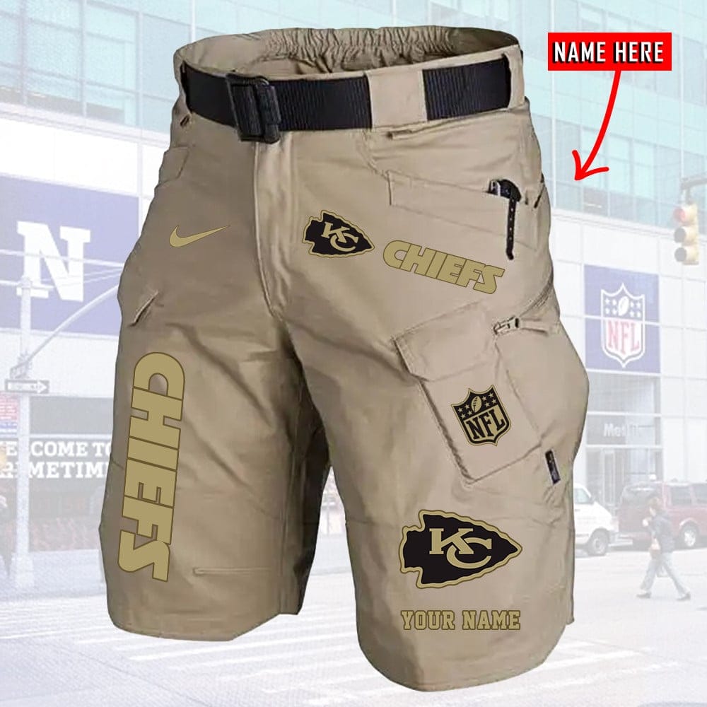 Kansas City Chiefs Limited Edition Front Pockets Men Shorts - Belt Not Included AMCFPMS000020 - Image 3