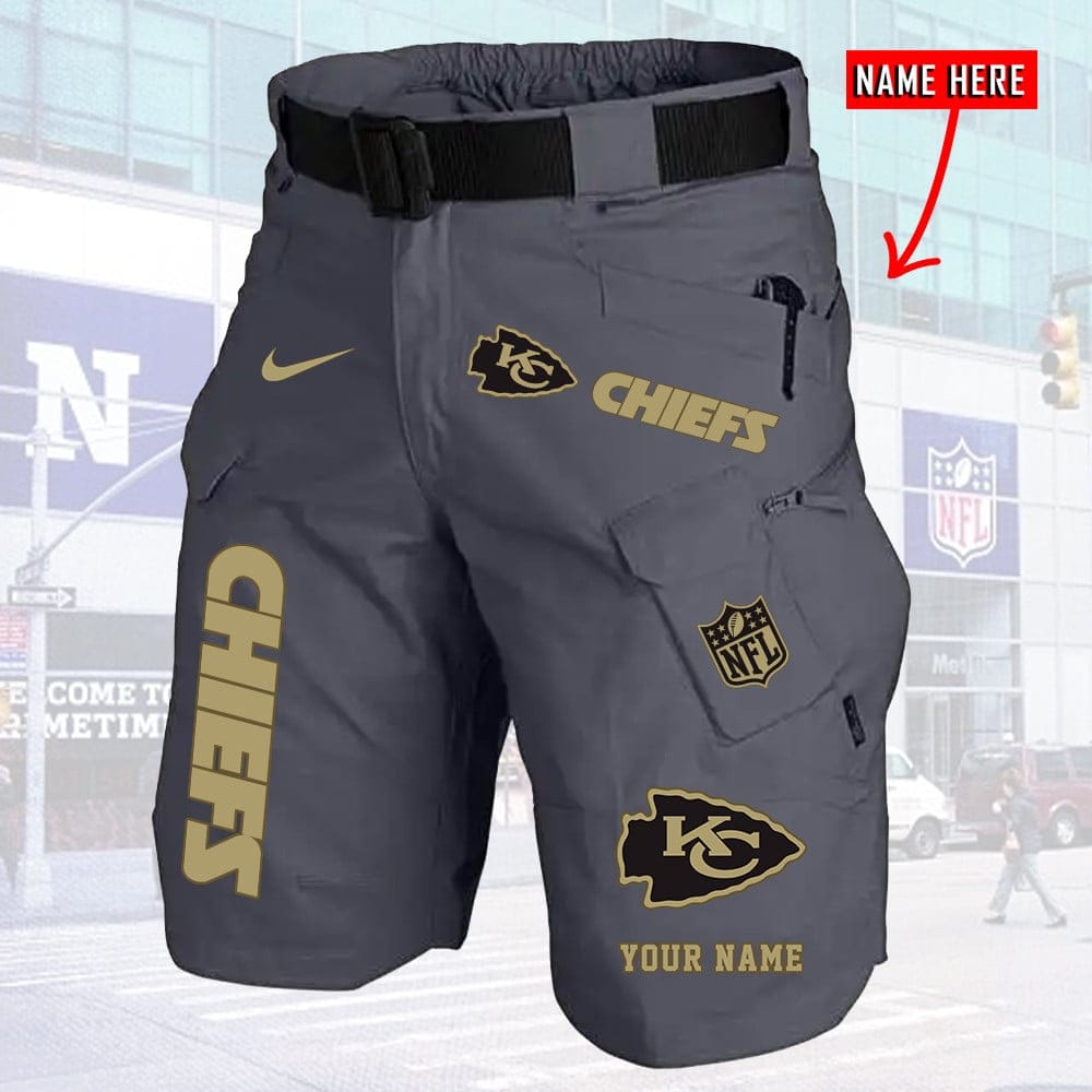 Kansas City Chiefs Limited Edition Front Pockets Men Shorts - Belt Not Included AMCFPMS000020