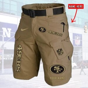 San Francisco 49ers Limited Edition Front Pockets Men Shorts - Belt Not Included AMCFPMS000018