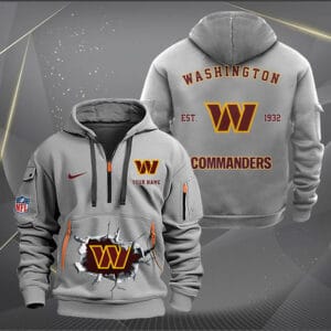 Washington Commanders New Personalized Quarter Zip Hoodie Limited Edition AMACOQZH000139