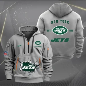 New York Jets New Personalized Quarter Zip Hoodie Limited Edition AMACOQZH000134