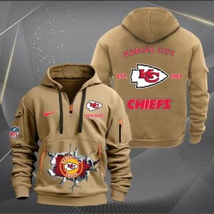 Kansas City Chiefs New Personalized Quarter Zip Hoodie Limited Edition AMACOQZH000131