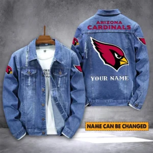 Arizona Cardinals Personalized New Denim Jacket S9DJ017