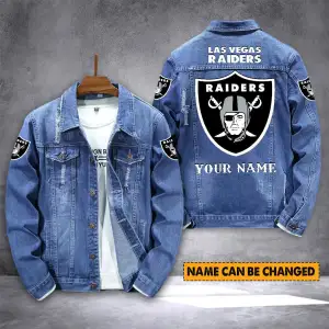 Las Vegas Raiders Personalized New Denim Jacket S9DJ013