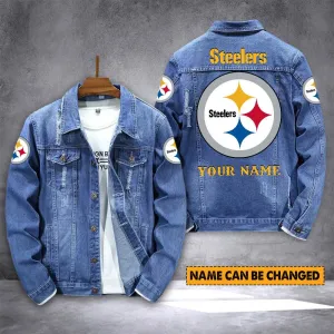 Pittsburgh Steelers Personalized New Denim Jacket S9DJ001