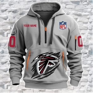 Atlanta Falcons New Personalized Quarter Zip Hoodie Limited Edition AMACOQZH000090