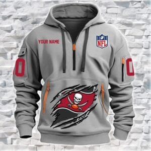 Tampa Bay Buccaneers New Personalized Quarter Zip Hoodie Limited Edition AMACOQZH000074