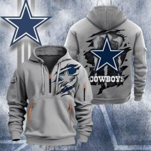 Dallas Cowboys New Personalized Quarter Zip Hoodie Limited Edition AMACOQZH000061