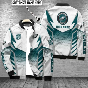 Philadelphia Eagles Personalized Bomber Jacket AZCBJ046
