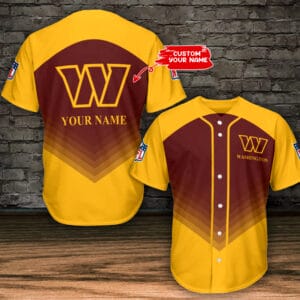 Washington Commanders Personalized Baseball Jersey AZC24
