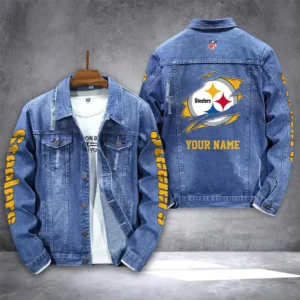 Pittsburgh Steelers Personalized New Denim Jacket DJ00001