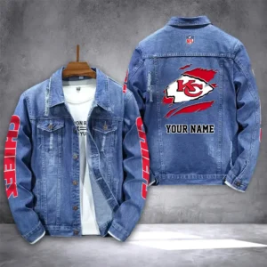 Kansas City Chiefs Personalized New Denim Jacket DJ00009
