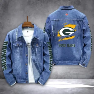 Green Bay Packers Personalized New Denim Jacket DJ00017