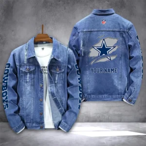 Dallas Cowboys Personalized New Denim Jacket DJ00020