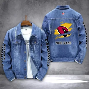 Arizona Cardinals Personalized New Denim Jacket DJ00026
