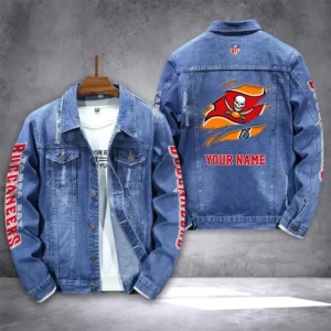 Tampa Bay Buccaneers Personalized New Denim Jacket DJ00028