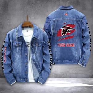 Atlanta Falcons Personalized New Denim Jacket DJ00029