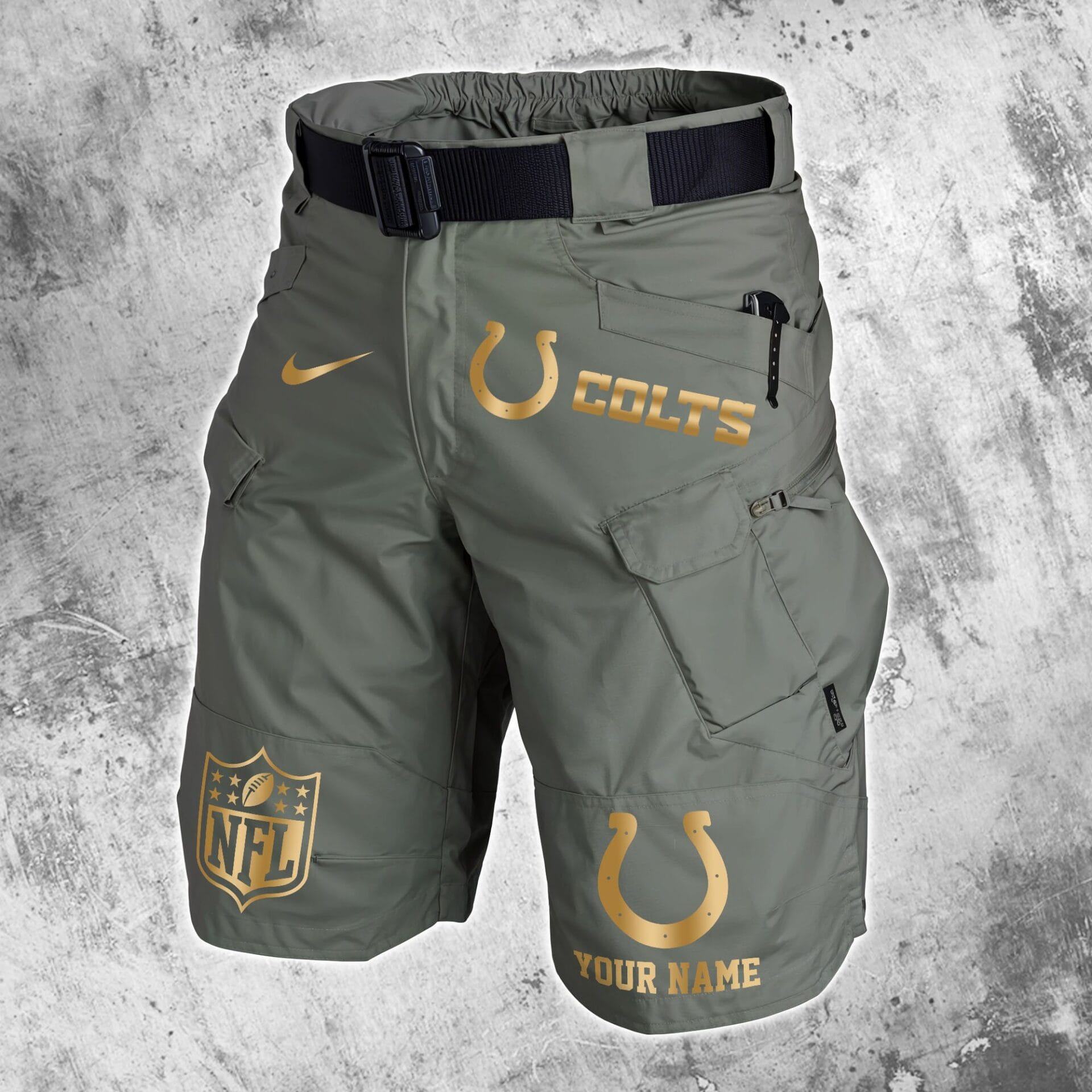 Indianapolis Colts Limited Edition Front Pockets Men Shorts - Belt Not Included AMCFPMS000010 - Image 4