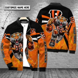 Cincinnati Bengals Personalized Bomber Jacket BG563