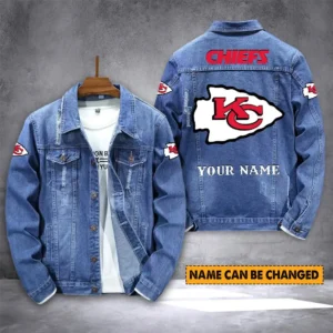 Kansas City Chiefs Personalized New Denim Jacket S9DJ002