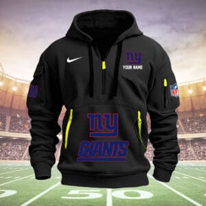 New York Giants New Personalized Quarter Zip Hoodie Limited Edition AMACOQZH000001