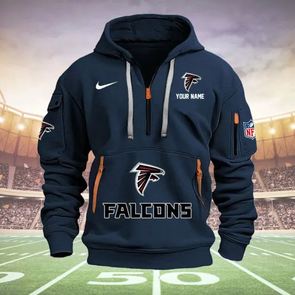 Atlanta Falcons New Personalized Quarter Zip Hoodie Limited Edition AMACOQZH000016 - Image 6