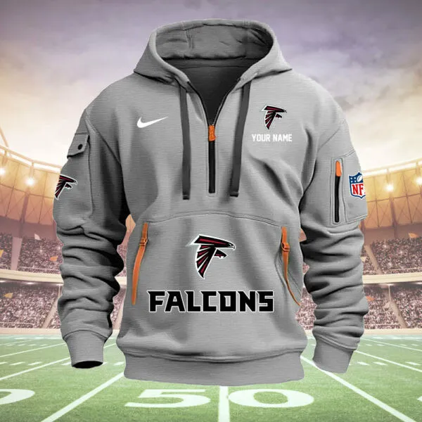 Atlanta Falcons New Personalized Quarter Zip Hoodie Limited Edition AMACOQZH000016 - Image 8