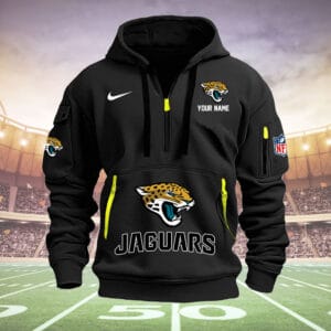 Jacksonville Jaguars New Personalized Quarter Zip Hoodie Limited Edition AMACOQZH000012