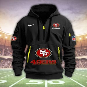San Francisco 49ers New Personalized Quarter Zip Hoodie Limited Edition AMACOQZH000014