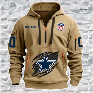 Dallas Cowboys New Personalized Quarter Zip Hoodie Limited Edition AMACO24