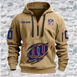 New York Giants New Personalized Quarter Zip Hoodie Limited Edition AMACO23