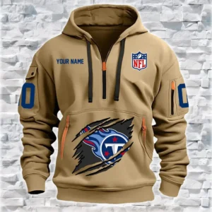 Tennessee Titans New Personalized Quarter Zip Hoodie Limited Edition AMACO31