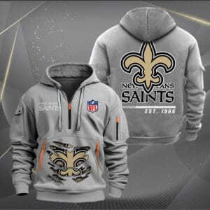New Orleans Saints New Personalized Quarter Zip Hoodie Limited Edition AMACOQZH000117