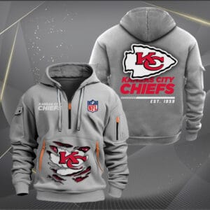 Kansas City Chiefs New Personalized Quarter Zip Hoodie Limited Edition AMACOQZH000110