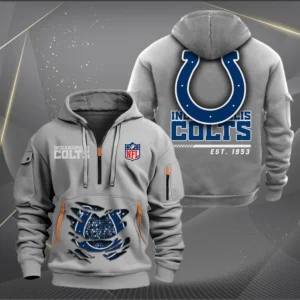 Indianapolis Colts New Personalized Quarter Zip Hoodie Limited Edition AMACOQZH000108