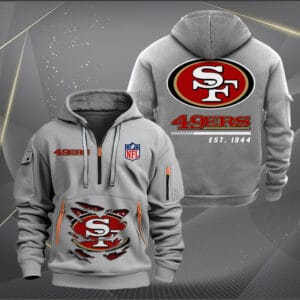 San Francisco 49ers New Personalized Quarter Zip Hoodie Limited Edition AMACOQZH000122