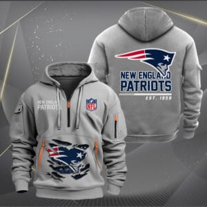 New England Patriots New Personalized Quarter Zip Hoodie Limited Edition AMACOQZH000116