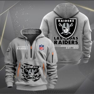 Las Vegas Raiders New Personalized Quarter Zip Hoodie Limited Edition AMACOQZH000111