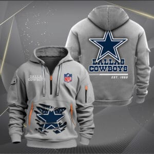 Dallas Cowboys New Personalized Quarter Zip Hoodie Limited Edition AMACOQZH000103