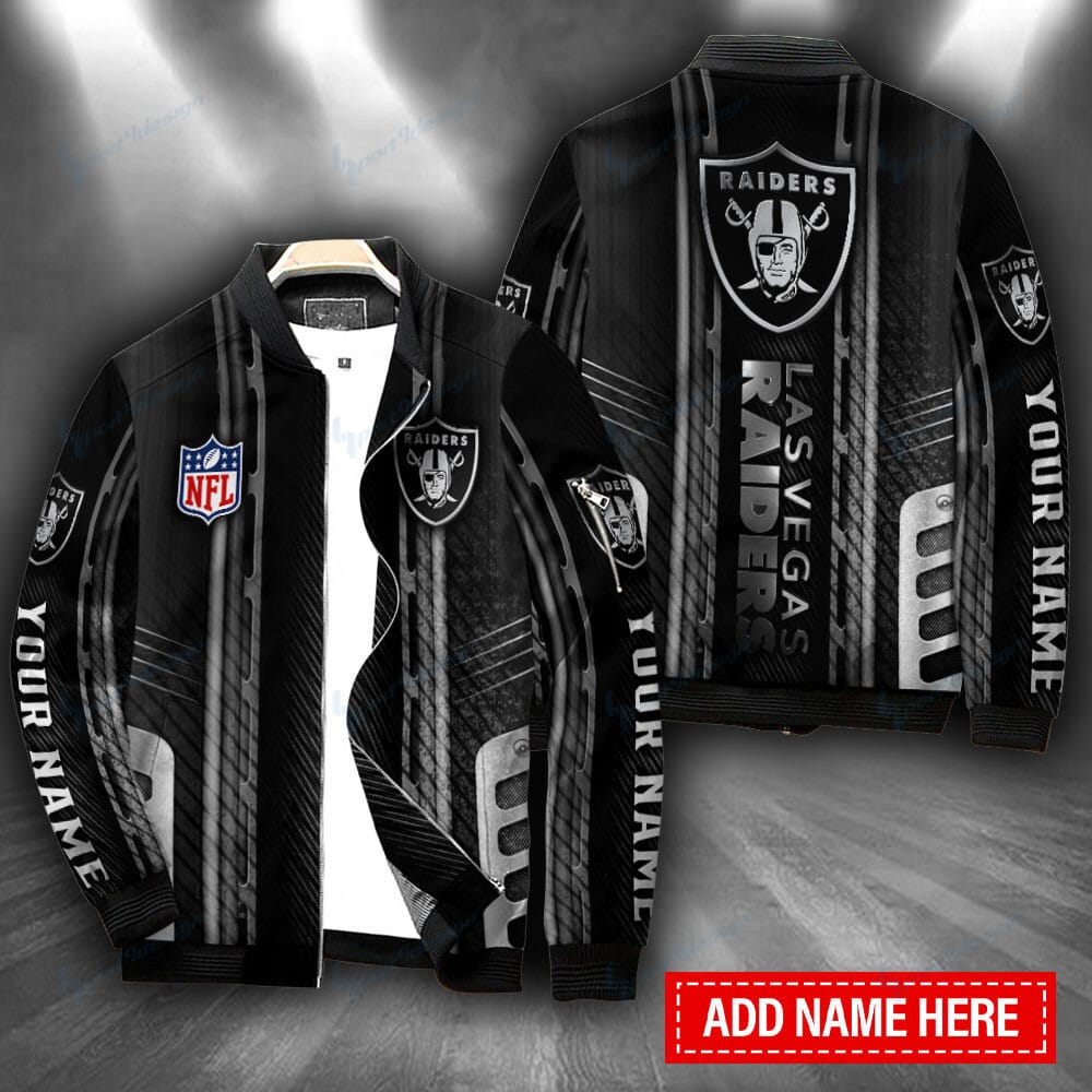 Las Vegas Raiders Personalized Bomber Jacket BG324