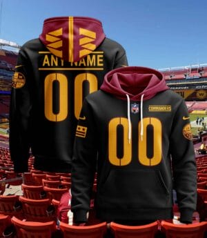 Washington Commanders New Personalized Football Hoodie Style Jersey AMCJSHD000021